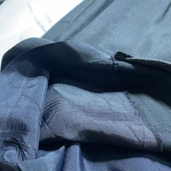 Vintage Black Pleated Pencil‎ Skirt with Pockets 8 - Picture 9 of 9